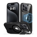 ESR Classic Hybrid (HaloLock) with Stash Stand Case for iPhone 16 Pro (Clear Black) 