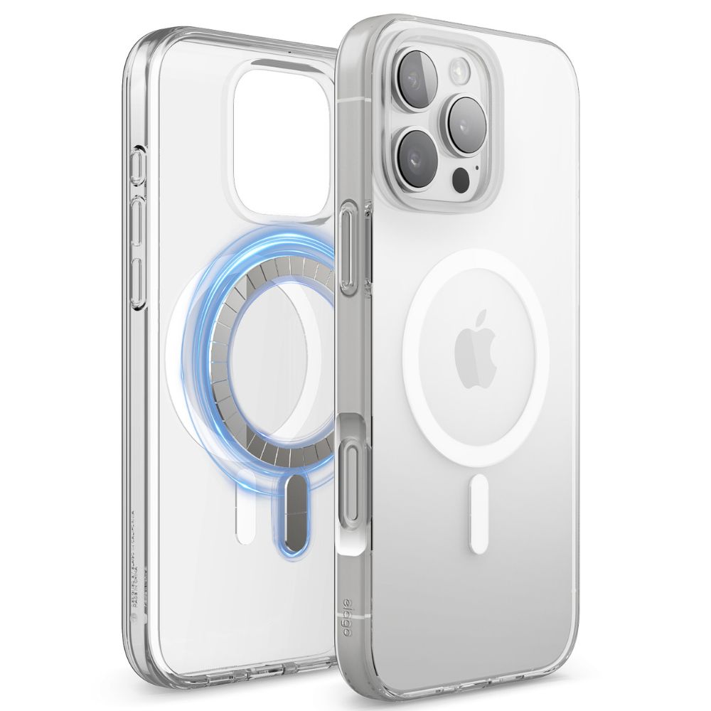 Elago Hybrid Magsafe Case for iPhone 16 Pro Max (Clear/White)