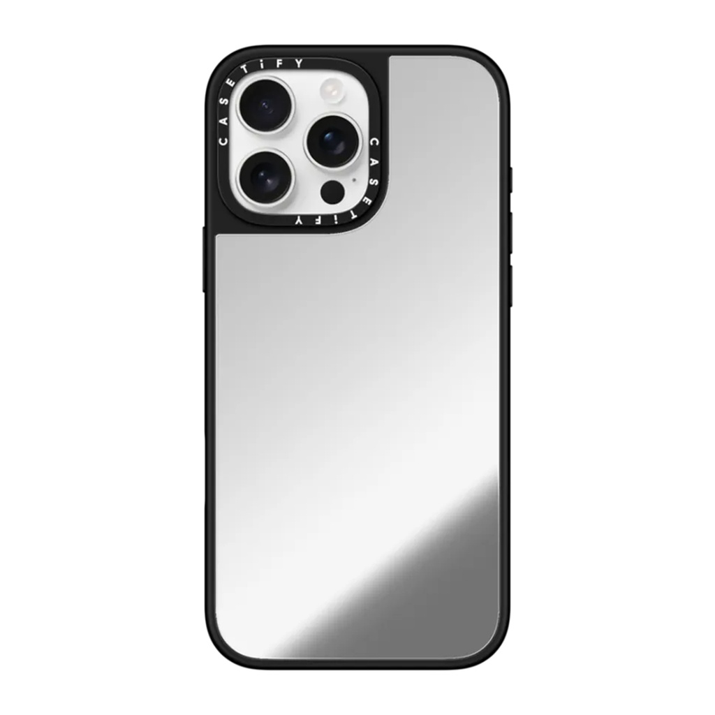 Casetify Magsafe Mirror Case for iPhone 16 Pro Max (Silver/ Black)