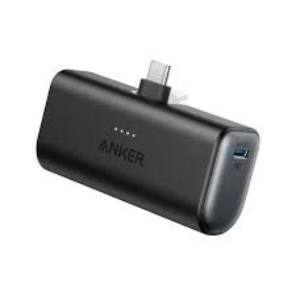 Anker Nano Power Bank 22.5W, Built-In USB-C Connector 5000mAh (Black)