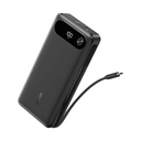 Anker Power Bank 20,000 mAh 87W, Built-In UBS-C Cable)