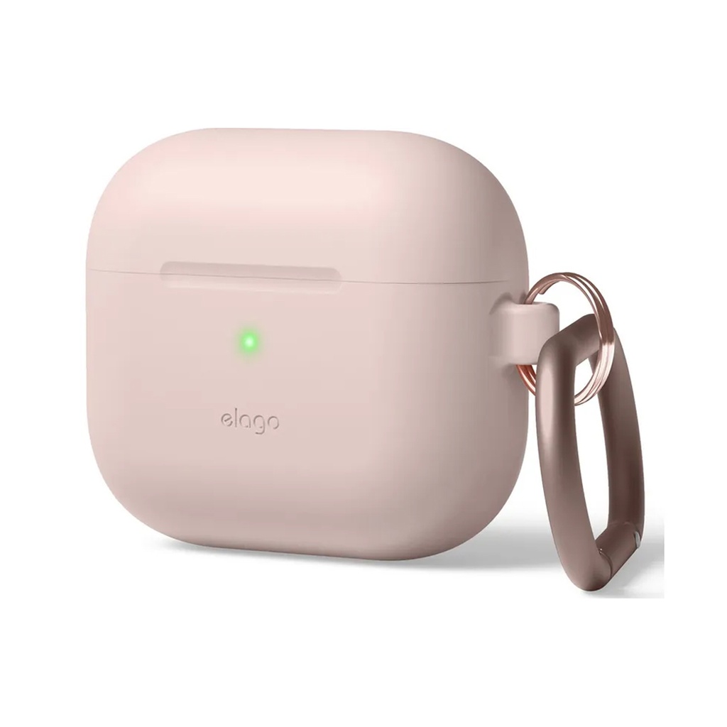 Elago Silicone Hang Case for AirPods 4 (Sand Pink)