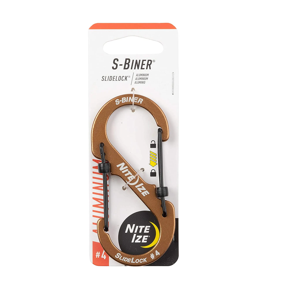 NiteIze S-Biner SlideLock Size #4 (Coyote)