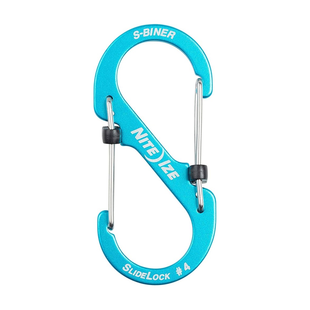 NiteIze S-Biner® SlideLock® Aluminum #4 (Blue)