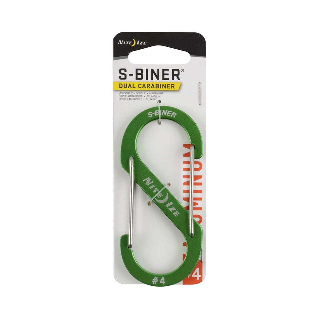 NiteIze S-Biner® SlideLock® Aluminum #4 (Lime)