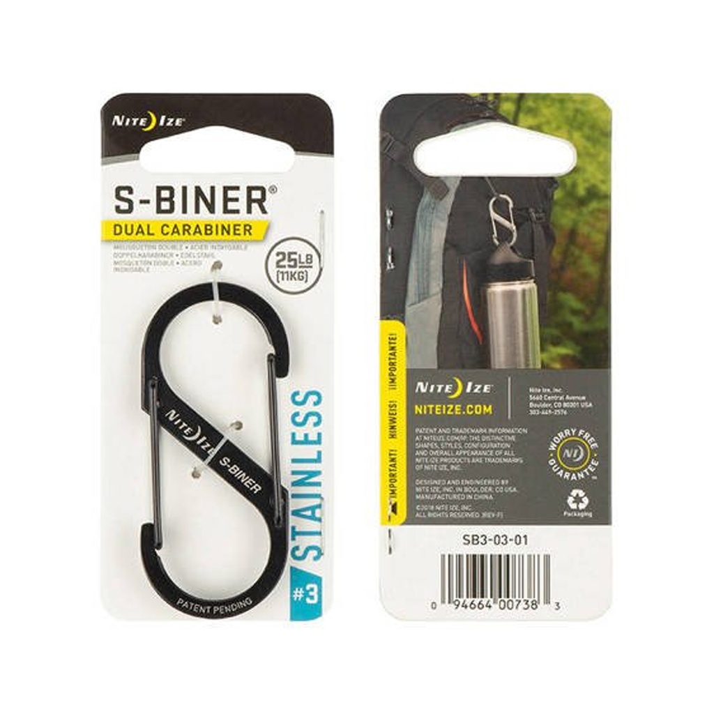 NiteIze S-Biner #3 (Black)