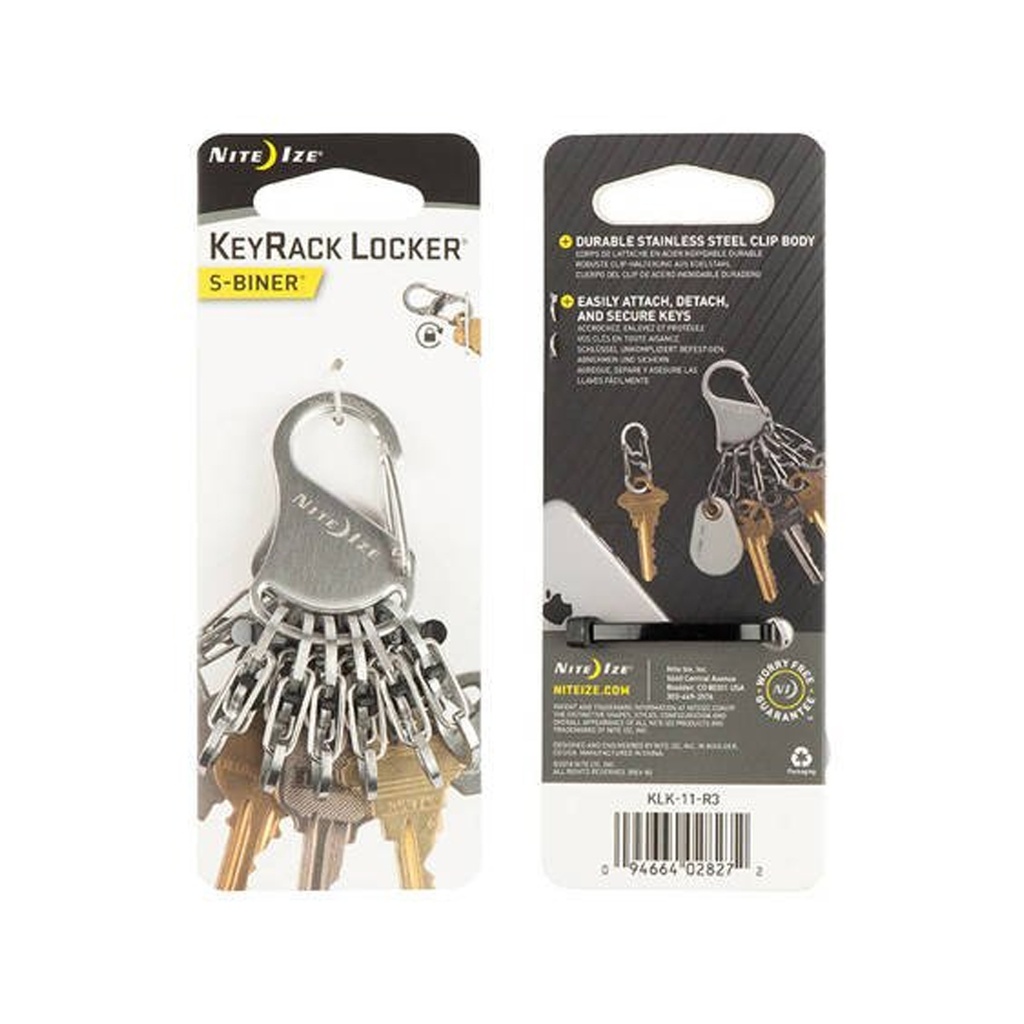 NiteIze S-Biner KeyRack Locker (Steel)