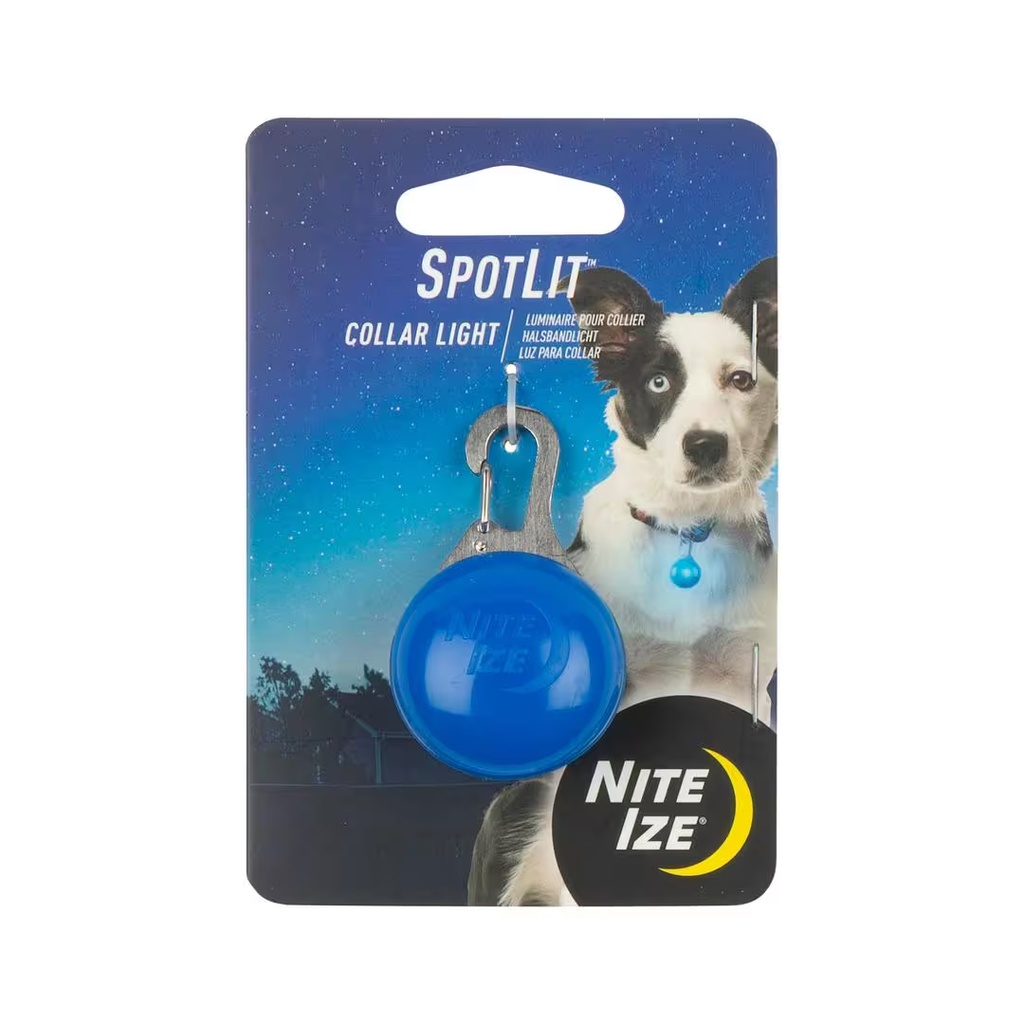 NiteIze SpotLit Collar Light (Blue Plastic)