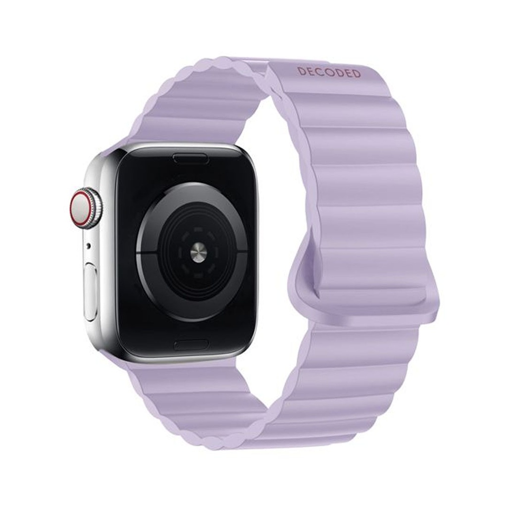  Decoded Silicone Magnet Traction Loop Strap Lite for AppleWatch 45/44/42mm (Lavender)