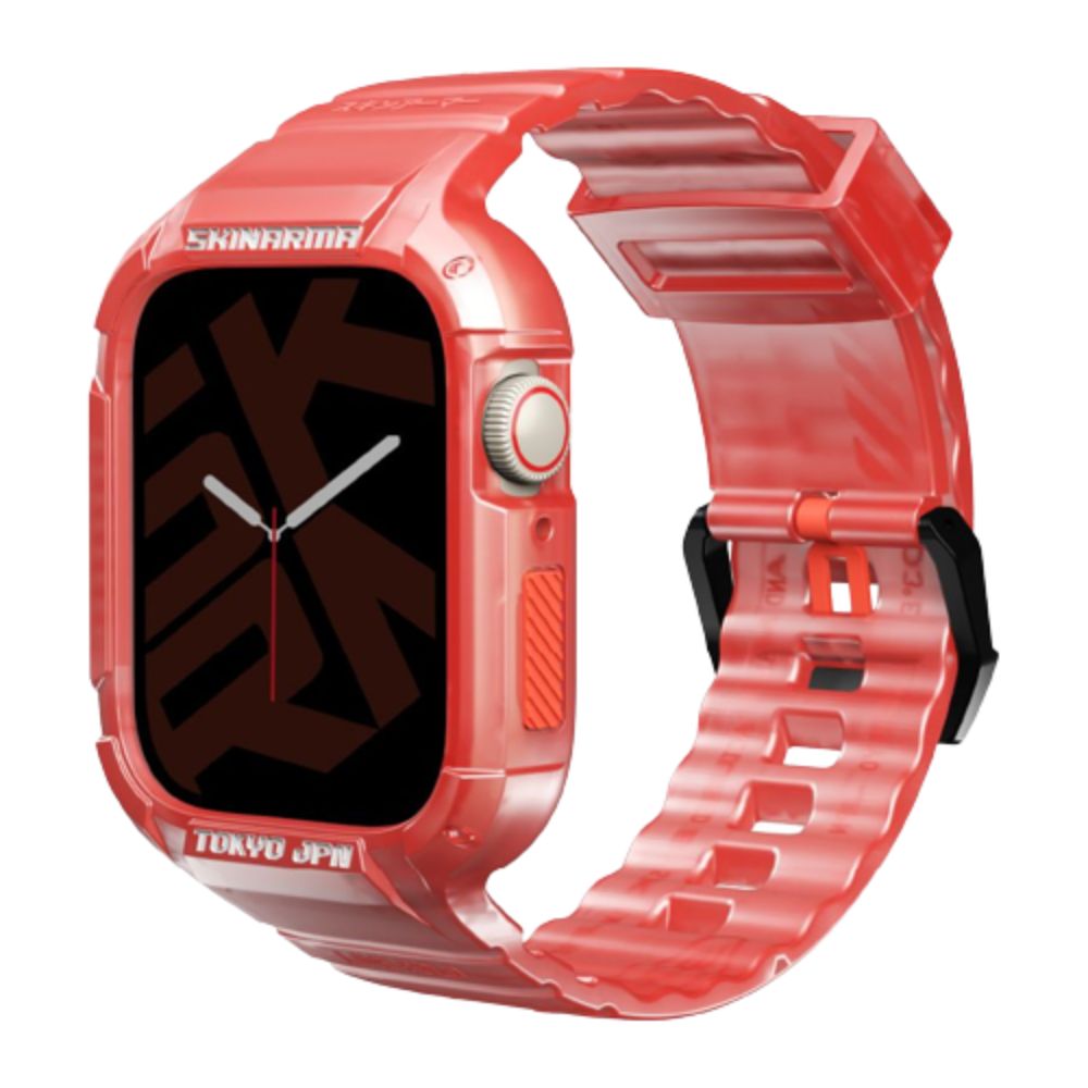 Skinarma Saido 2 in 1 Strap For Apple Watch 45/44MM (Red)