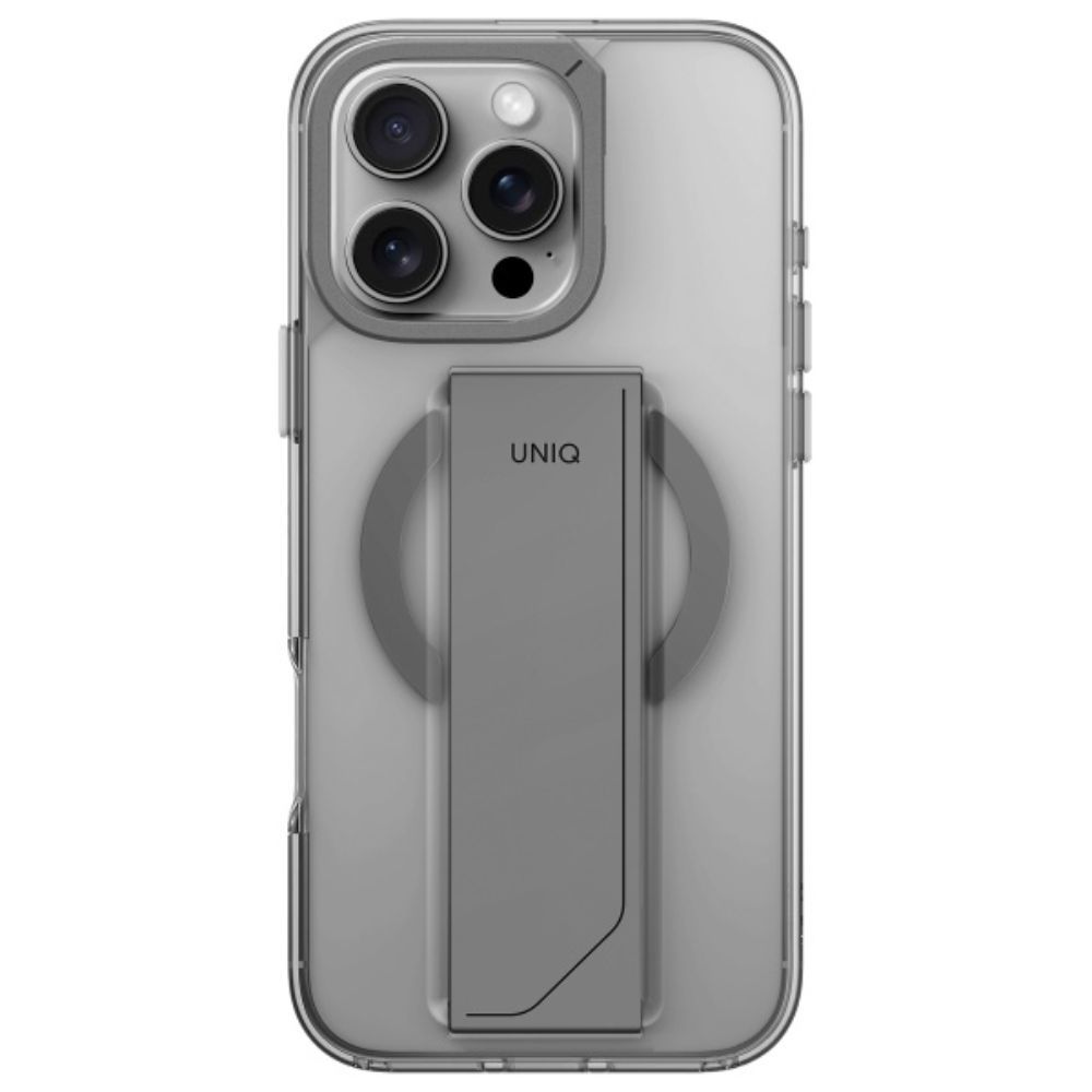 Uniq Swivix MagSafe case with 360 Rotation Kickstand for iPhone 16 Pro Max (Lucent Clear) 