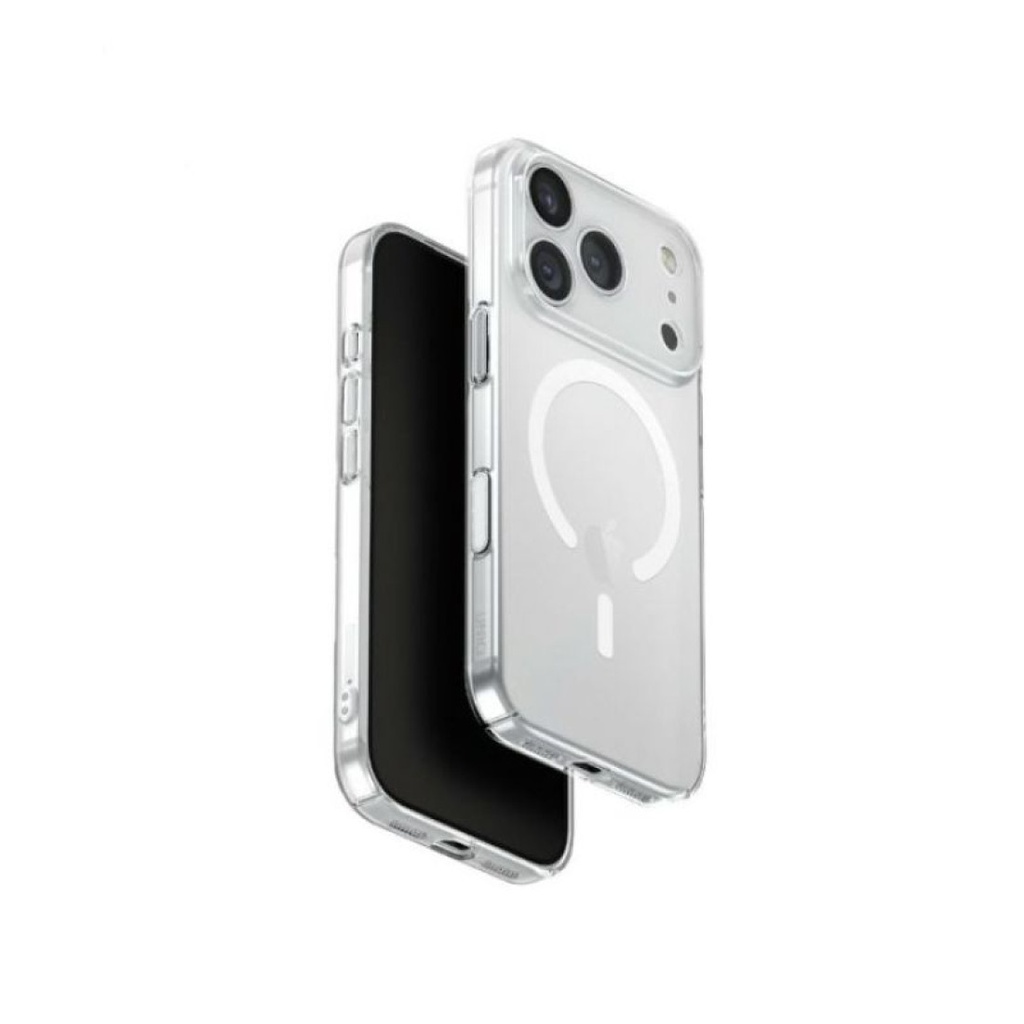 Uniq Airsuit MagSafe Case for iPhone 17 Pro (Glossy Clear/White)
