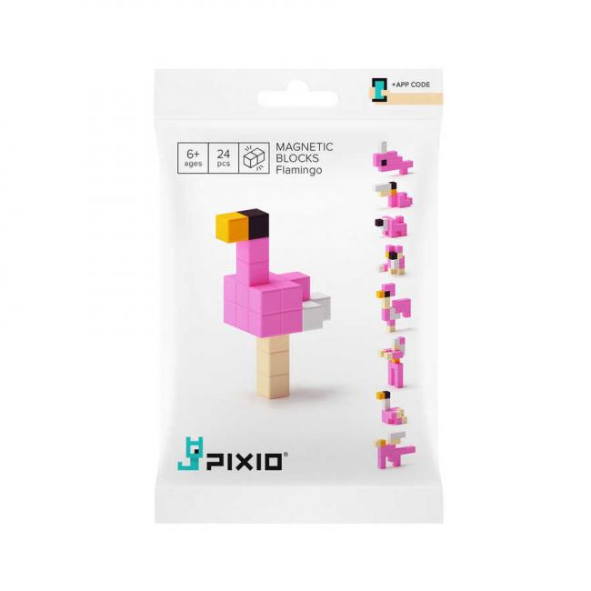 PIXIO Flamingo - 24 Magnetic Block Set