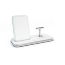 ZENS Stand Dock Aluminium Wireless Charger (White)