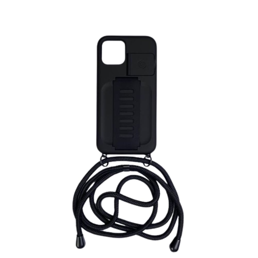 Grip2ü BOOST Necklace with Kickstand iPhone 12 mini (Black)