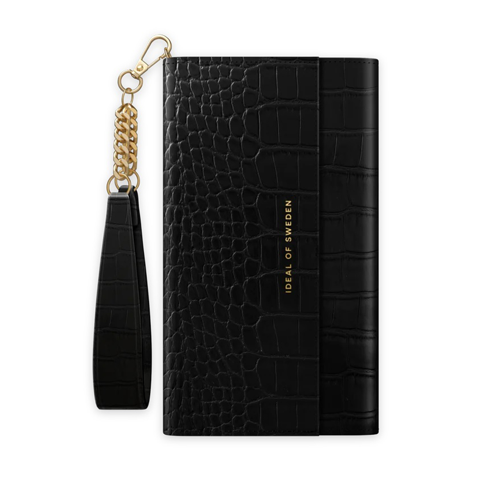 iDeal of Sweden Signature Clutch for iPhone 12 mini (Jet Black Croco)