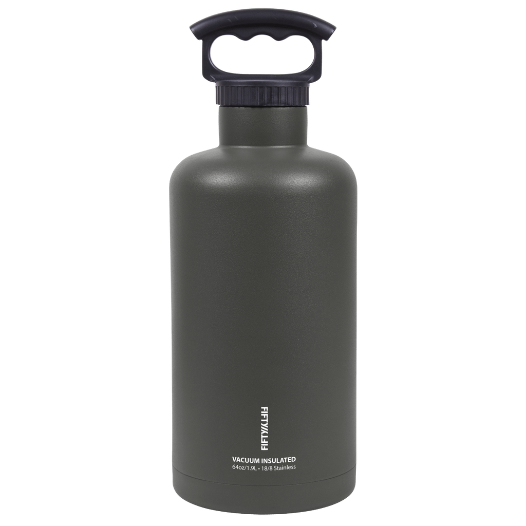 Fifty Fifty Vacuum Insulated Tank Growler 1.9L (Slate)