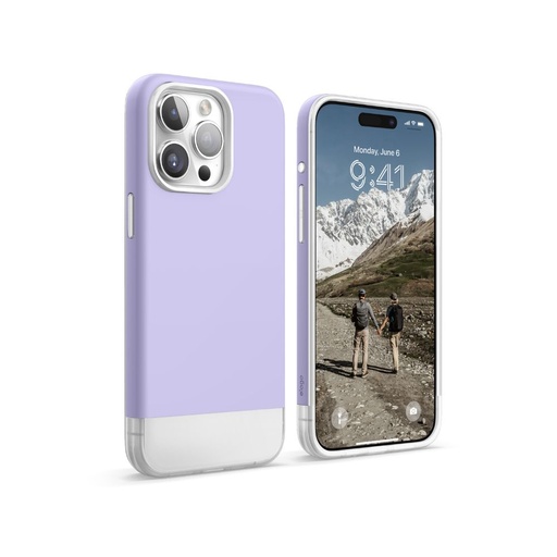 [ES15MSGL61PRO-PUTR] Elago Glide Case iPhone 15 Pro (Purple/Clear)