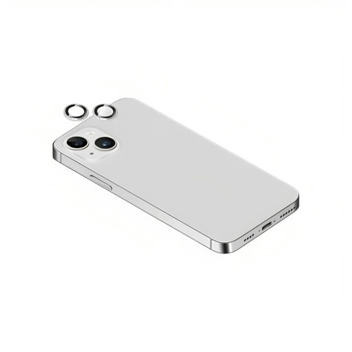 [IP23-BDG-ABC02] Torrii BodyGlass Camera Lens Protector (Individual Ring) for iPhone 15/15 Plus (Silver)