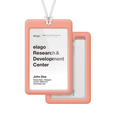 [EID4-PETR] Elago iD4 ID Card Holder (Peach/Transparent)