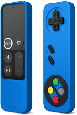 [ER4-BL] Elago R4 Retro Case for Apple TV Siri Remote with Lanyard (Blue)