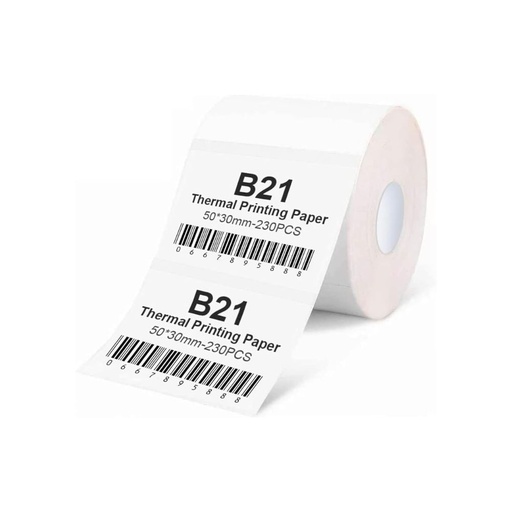 [1EA01130101] NIIMBOT B21 and B1 Extra Thermal Labels 50*30 mm (Transparent)