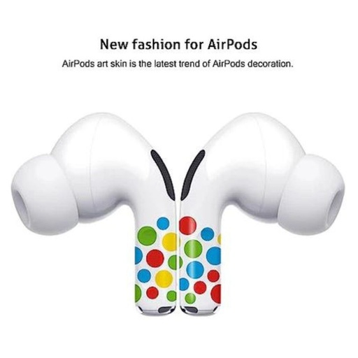 [285APPCYS] RockMax Skin for Airpods Pro 2/Pro (Colorful Dots)
