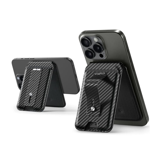 [2K6090301] ESR HaloLock Geo Wallet Grip Stand (Carbon)
