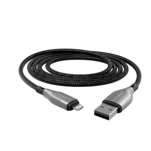 [CY4662PCCAL] Cygnett Armoured Lightning To USB-A 3M (Black)