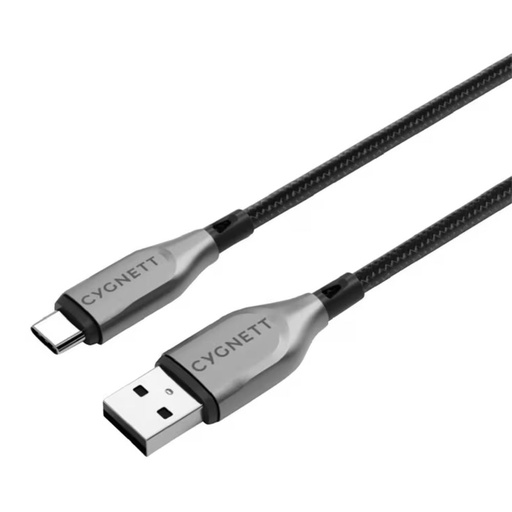 [CY4680PCUSA] Cygnett Armoured USB-C To USB-A 2.0 50CM (Black)