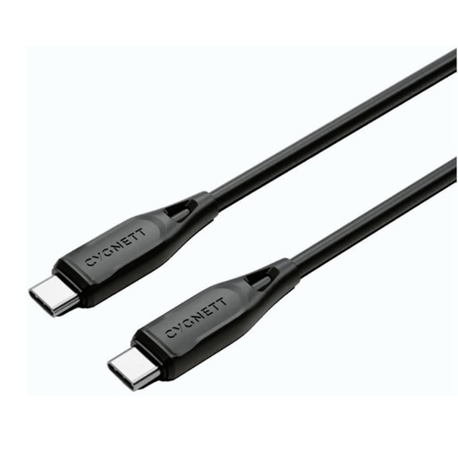 [CY4691PCTYC] Cygnett Essentials USB-C To USB-C 2.0 1M (Black)