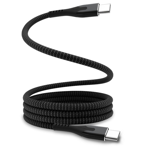 [PUP-0550-3FT-CC] Statik MagStack Pro Magnetic 100w USB-C to C Cable 90CM (Black)