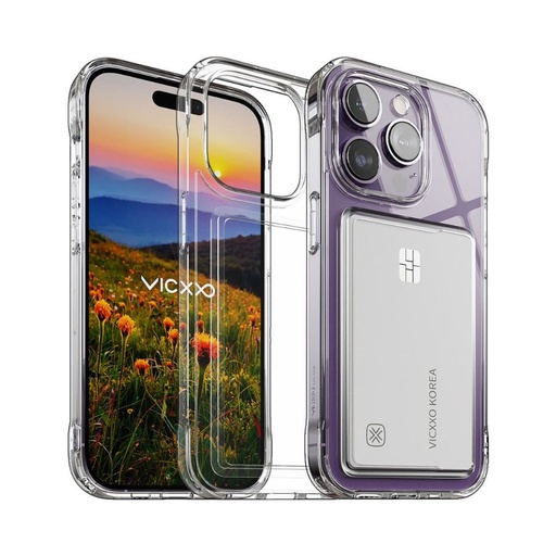 [Levic_Tough_CardSlot_(Clear)_IP 14 PRO] Vicxxo Levic Tough Cardslot Cover for iPhone 14 Pro (Clear) 