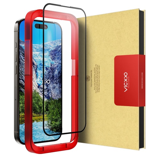 [Glas_4D_IP 12 PRO MAX] Vicxxo Screen Protector 4D for iPhone 12 Pro Max (Clear)