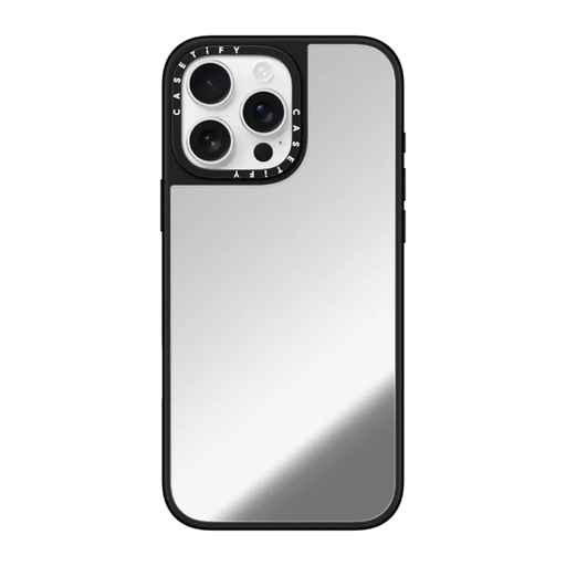 [CTF-12692439-16007270] Casetify Magsafe Mirror Case for iPhone 16 Pro Max (Silver/ Black)