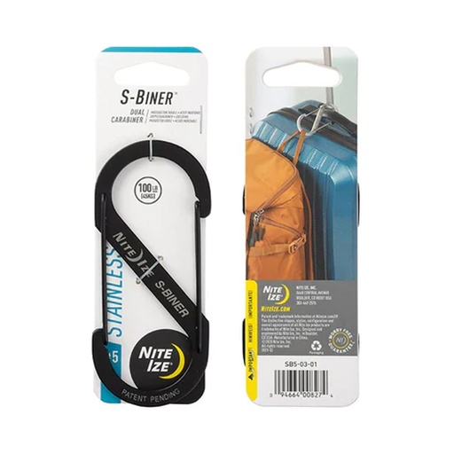 [SB5-03-01] NiteIze S-Biner #5 (Black)