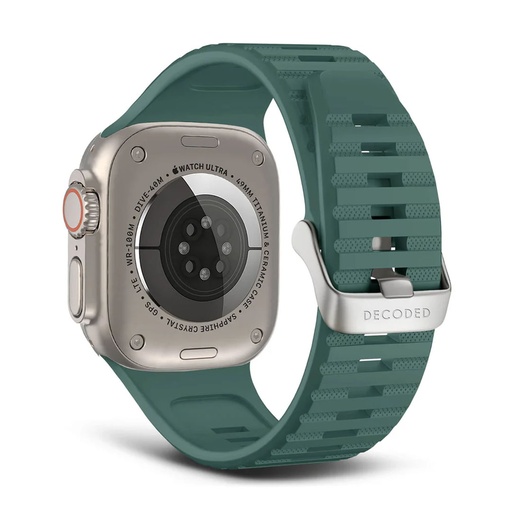 [D24AWS49UTS1LS]  Decoded Silicone Ultra Traction Strap for AppleWatch 49/45/44/42mm (Sage Leaf Green)