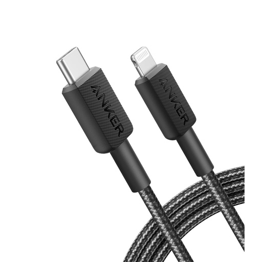 [A81B6H11] Anker 322 USB-C to Lightning Cable Braided (1.8m/6ft) (Black)