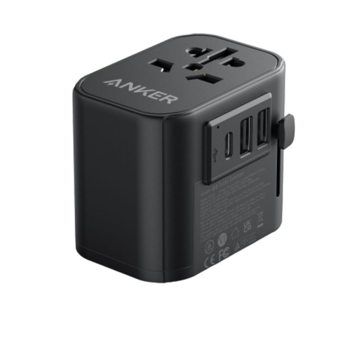 [A9213K11] Anker Nano Travel Adapter (4-in-1, 65W) (Black)