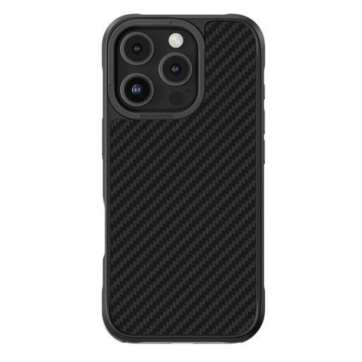 [17329] Amazingthing Titan Max Magsafe Drop Proof Case For Iphone 16 Pro Max 6.9 High Tech Fiber 1500D (Black)