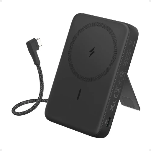 [A1685H11] Anker Zolo Wireless Power Bank (10K, 30W, Built-In USB-C Cable) (Black)
