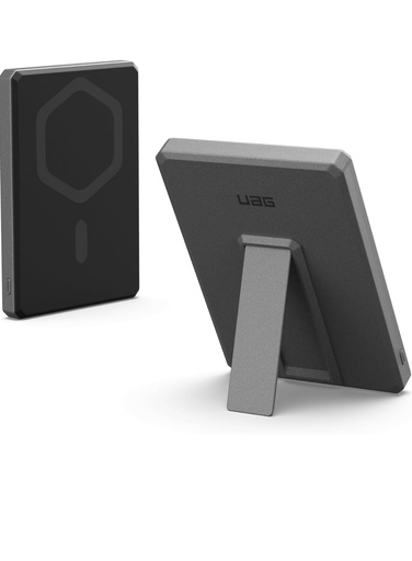 [9B4417114030] UAG Powerbank 20W USB-C Slim Magnetic Portable w/Kickstand 5000mAh (Black/Grey)