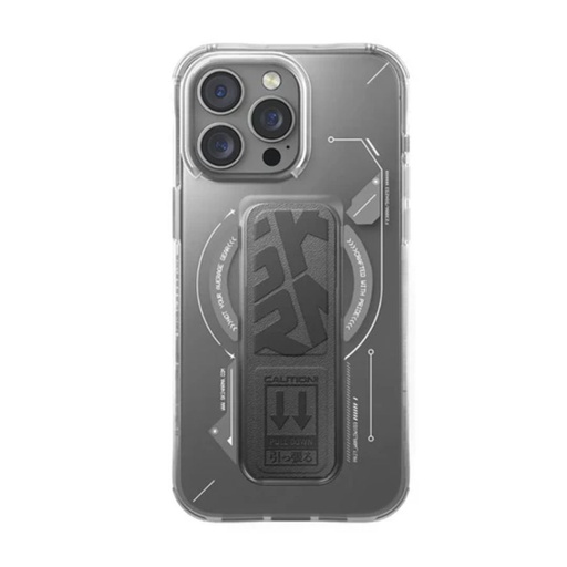 [SK-2024IPP69-HELIO-TIT] SkinArma Helio MagSafe Case With Grip Stand for iPhone 16 Pro Max (Titanium)