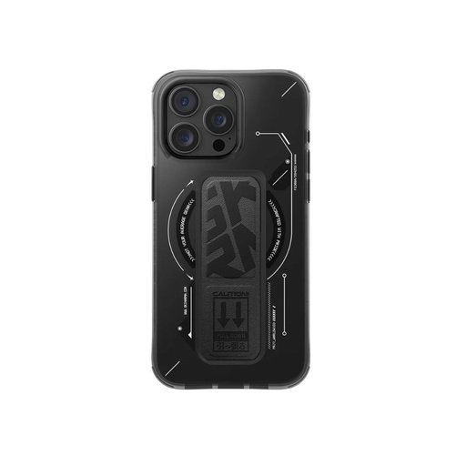 [SK-2024IPP69-HELIO-BLK] SkinArma Helio MagSafe Case With Grip Stand for iPhone 16 Pro Max (Black)