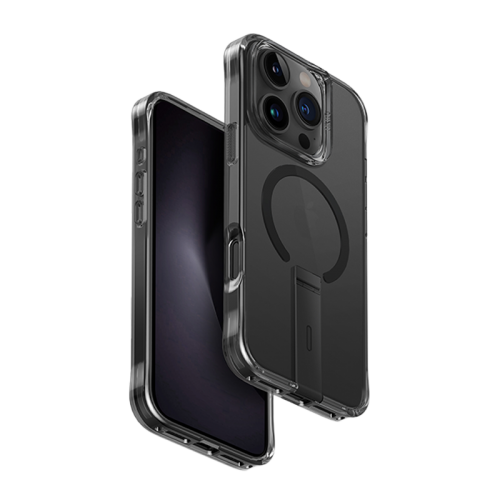 [UNIQ-IP6.3P(2024)-ELEVAMBLK] Uniq Hybrid Eleva MagSafe Case with Vertical Stand for iPhone 16 Pro (Carbon Black)	 