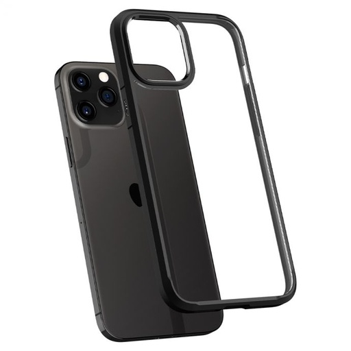 [ACS01521] Spigen Crystal Hybrid for iPhone 12/12 Pro (Black Clear)