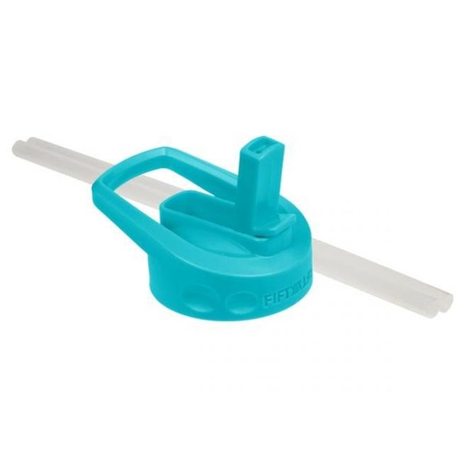 [A68002AQ0] Fifty Fifty Wide Mouth Straw Lid (Aqua)