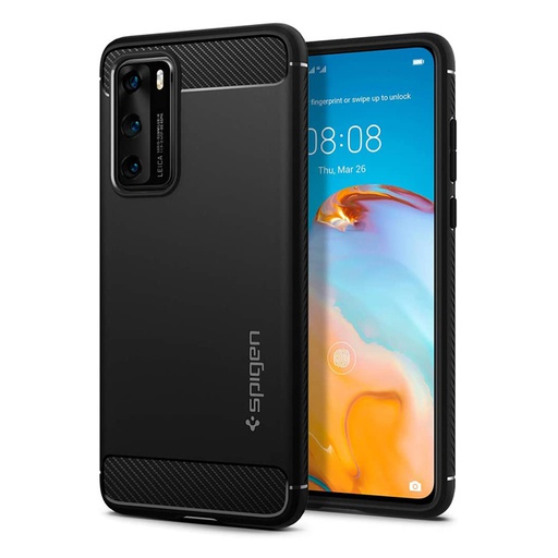 [ACS00970] Spigen Rugged Armor for Huawei P40 (Matte Black)