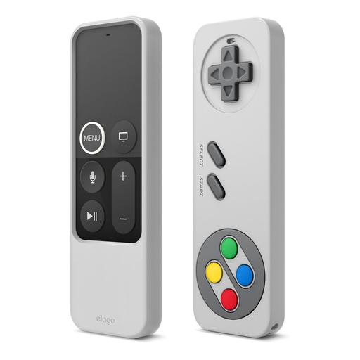 [ER4-LGY] Elago R4 Retro Case for Apple TV Siri Remote with Lanyard (Grey)