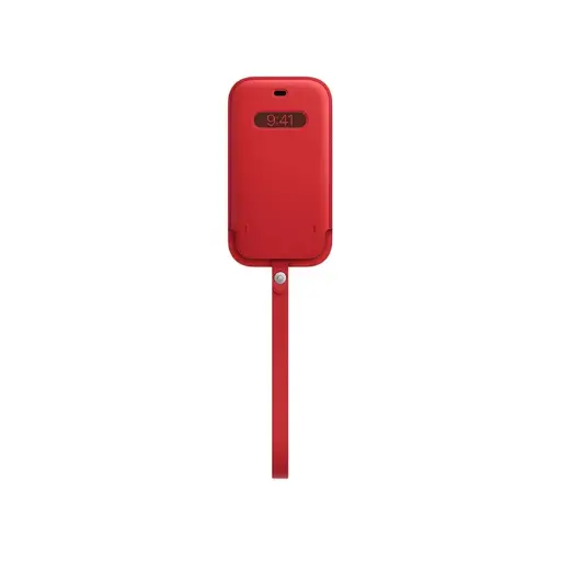 [MHYJ3ZM/A] Apple iPhone 12 Pro Max Leather Sleeve with MagSafe (Red)